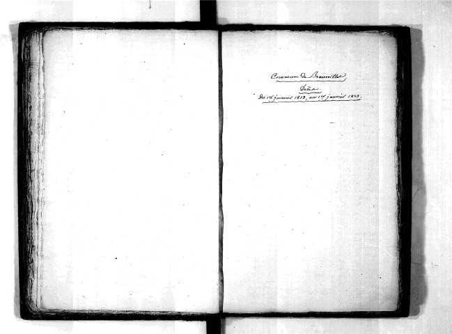 Tables décennales des mariages (1813-1822)