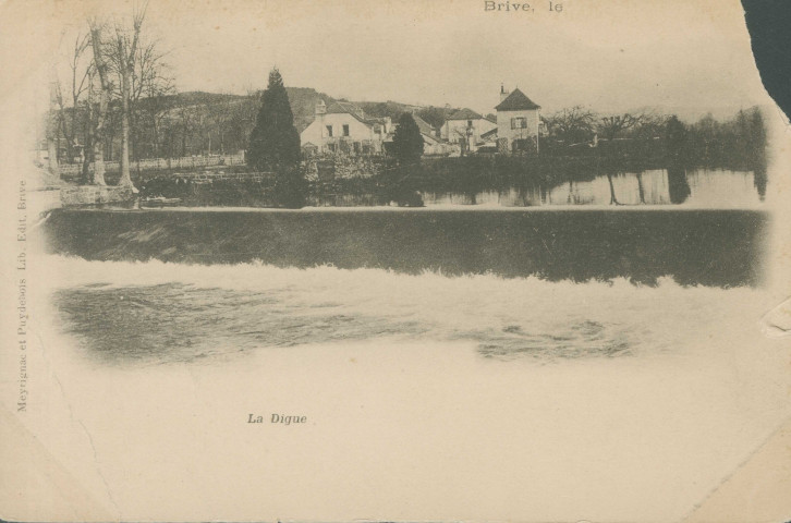 Brive-la-Gaillarde : "Brive, le - La digue".