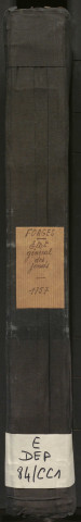 État général des fonds. 1757