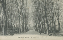 Brive-la-Gaillarde : "522 Corrèze - Brive - Le jardin public - La grande allée".