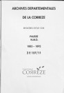 Naissances, mariages, décès (1883-1892)