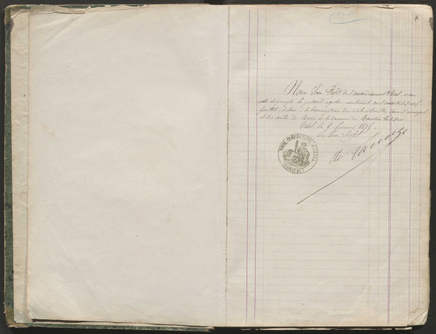 Délibérations du conseil municipal. 16 mai 1875-15 août 1907