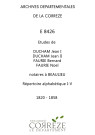 Répertoire alphabétique : I-V