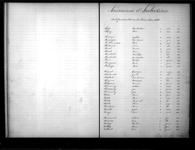 Tables décennales des décès (1883-1892)