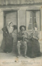 Folklore (scènes de) : "33 - En Corrèze - Attendez, les enfants, je ne me rapelle plus bien ce passage.". texte en limousin. Joueur de cabrette.