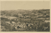 Sarran : "La Corrèze touristique - 8. Sarran - La vallée du Salvaneix vue de la aroute de Saint Yriex".