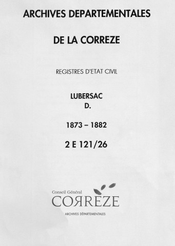 Décès (1873-1882)