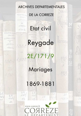 Mariages (1869-1881)