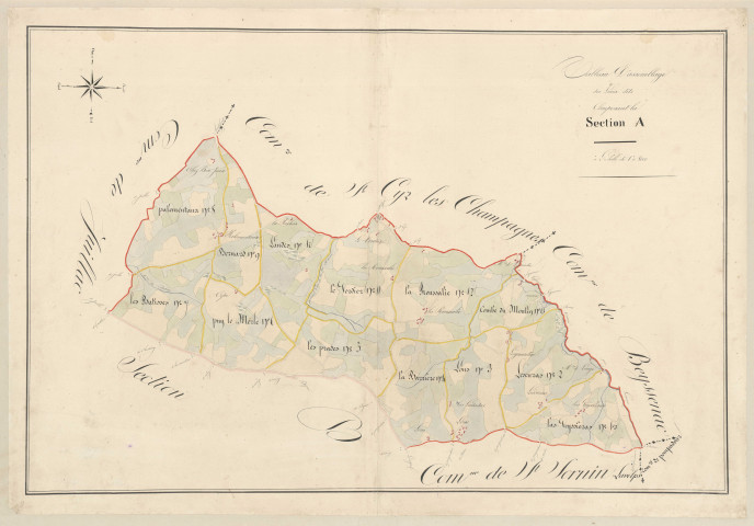 Tableau d'assemblage de la section A