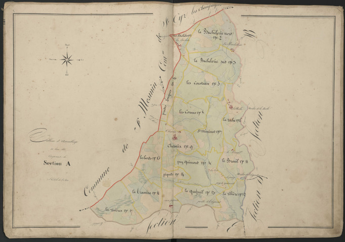Tableau d'assemblage de la section A