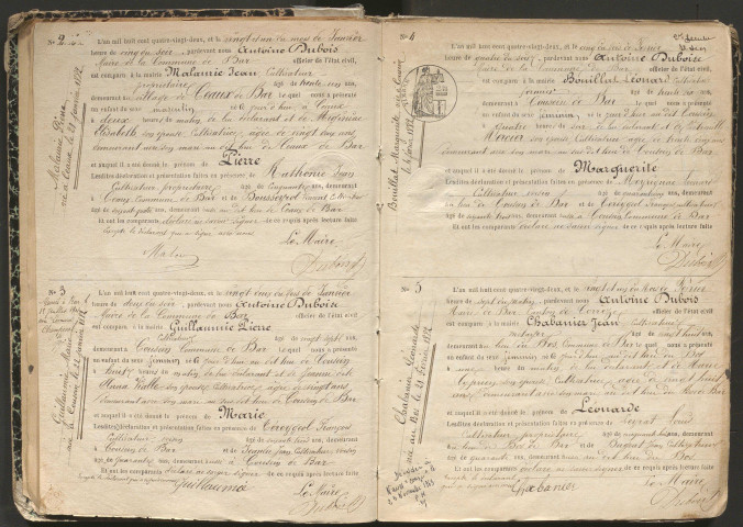 Naissances (1882-1902)