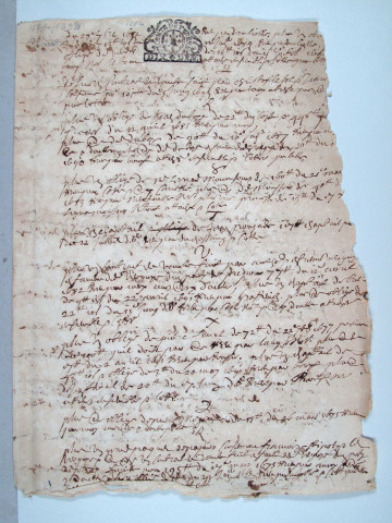 Répertoire chronologique : juillet 1665-novembre 1692