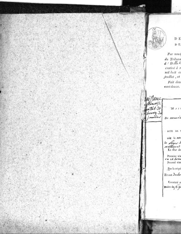 Naissances, mariages, décès (1813-1822)