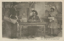 Folklore (scènes de) : "35. en Corrèze - Vous n'êtes pas si généreux que votre fils, C'est que mon fils a des parents riches.". texte en limousin.