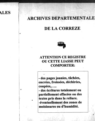 Naissances, mariages, décès (1853-1862)