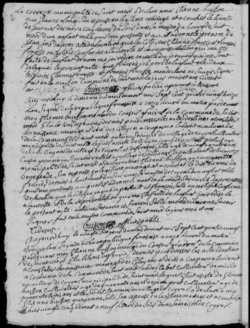 Naissances, mariages, décès (1793-1802)