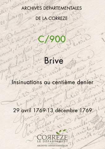 29 avril 1769-13 décembre 1769