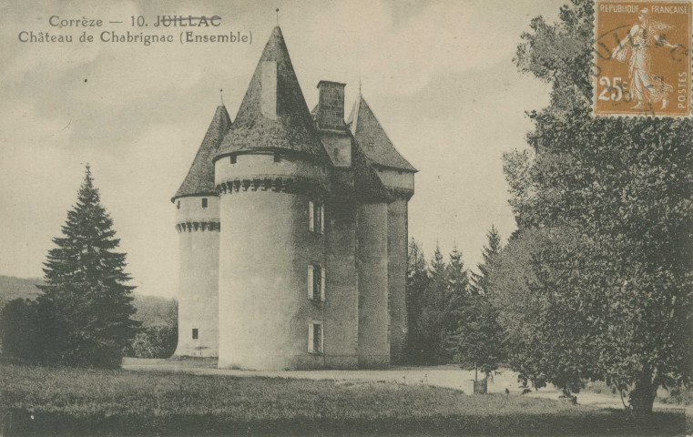 Chabrignac : " Corrèze - 10 Juillac - Château de Chabrignac (ensemble)".