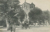 Aubazine : "Corrèze - 9 - Aubazine - L'église et la place".