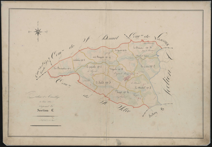Tableau d'assemblage de la section C