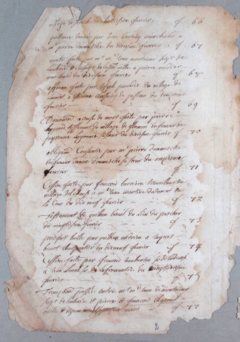 Répertoire chronologique : 1690-1696