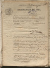 Naissances, mariages, décès (1843-1852)