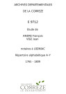 Répertoire alphabétique : A-Y
