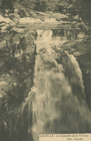 Saint-Hilaire-les-Courbes : "Lacelle - La cascade de la Virolle".