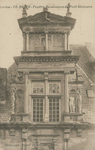Brive-la-Gaillarde : "Corrèze - 78. Brive - Fenêtre Renaissance du petit séminaire".
