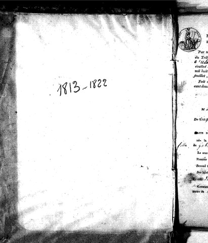 Naissances, mariages, décès (1813-1822)