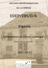 Délibérations du conseil municipal. 19 mai 1907-31 mars 1913