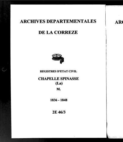 Mariages (1836-1848)