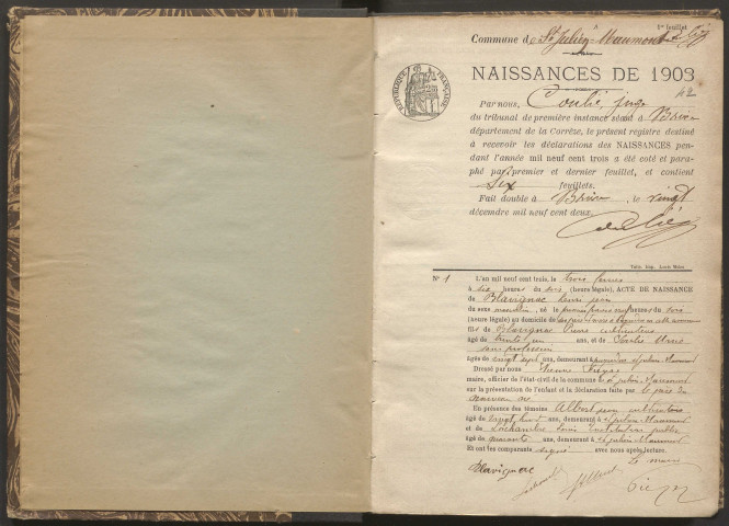 Naissances (1903-1942).