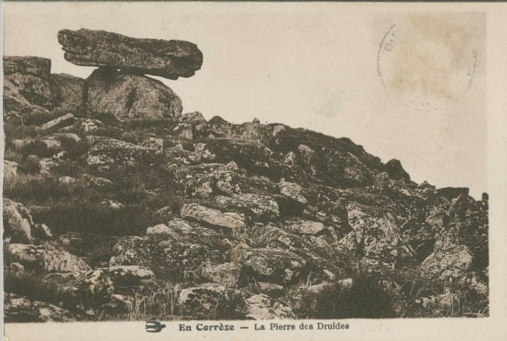 Affieux : "En Corrèze - La pierre des druides".