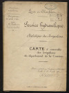 Instructions et correspondances, états statistiques des rivières non navigables ni flottables et des irrigations et usines, tableaux périodiques de l'activité du service hydraulique, cartes des irrigations du département.