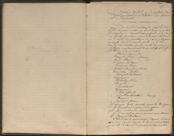 Délibérations du conseil municipal. 10 juin 1888-6 mars 1892