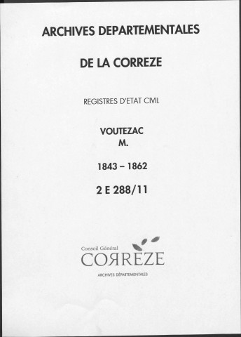 Mariages (1843-1862)