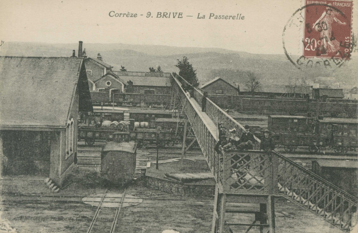 Brive-la-Gaillarde : "Corrèze - 9. - Brive - La passerelle".