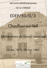 Délibérations du conseil municipal. 15 mai 1870-20 mai 1882