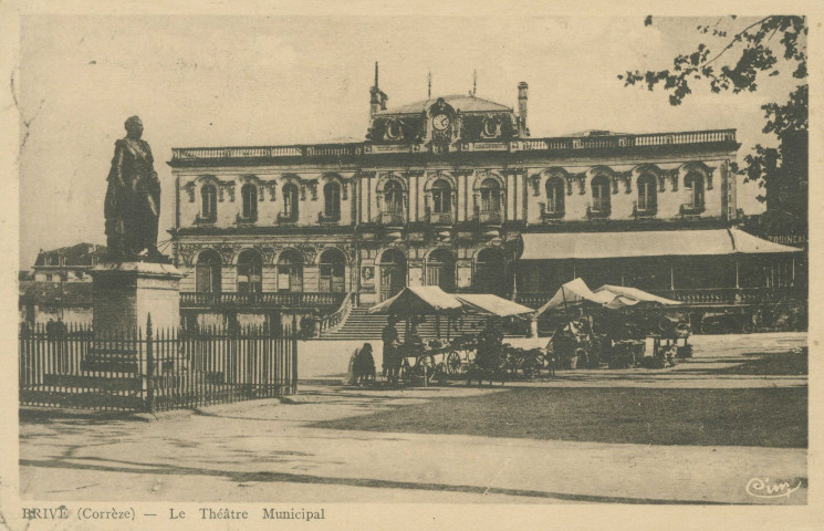 Brive-la-Gaillarde : "Brive (Corrèze) - Le théâtre municipal".