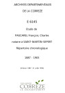 Répertoire chronologique : 6 février 1887-31 juillet 1903