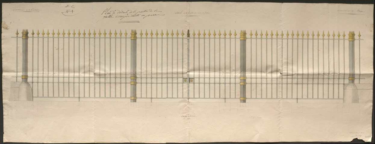 Travaux : correspondance, devis ; mobilier.