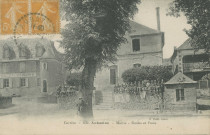 Aubazine : "Corrèze - 624 - Aubazine - Mairie - Ecole et Poste".