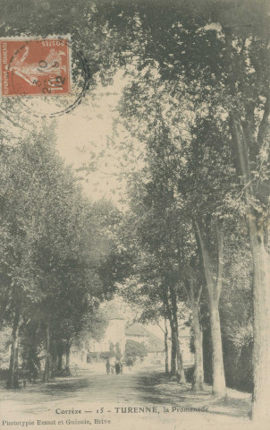 Turenne : "Corrèze - 15 - Turenne, la promenade".