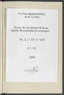 Classe 1888 : matricules 501 à 1000.