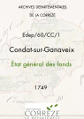 État général des fonds. 17 mars-04 juillet 1749