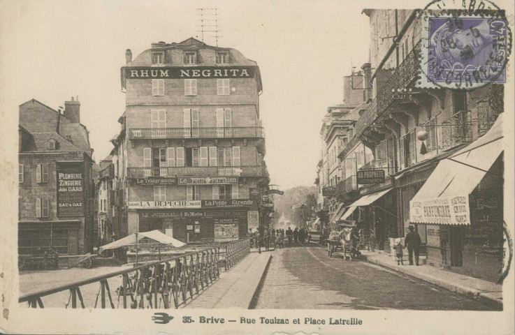 Brive-la-Gaillarde : "35. Brive - Rue Toulzac et place Latreille".