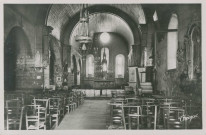 Chamberet : "11.078. Chamberet (Corrèze) - Intérieur de l'église".