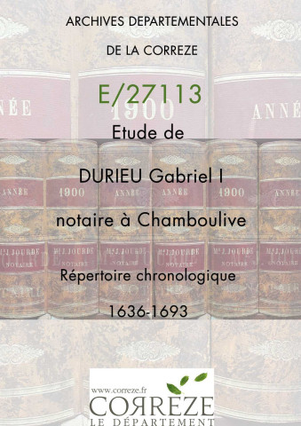 Répertoire : 1636-1693