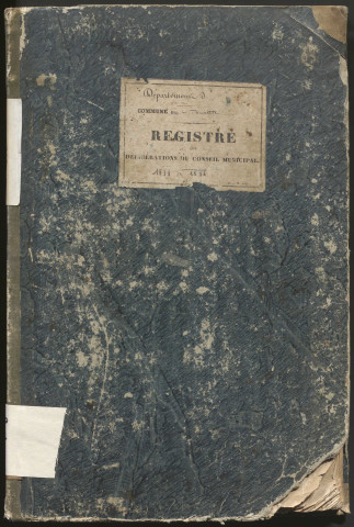 Délibérations du conseil municipal. 20 mai 1838-6 février 1886